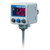 Датчик вакуумметрического давления ZSE80F-02-V-PVC